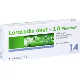 LORATADIN akut-1A Pharma tabletes, 7 gab