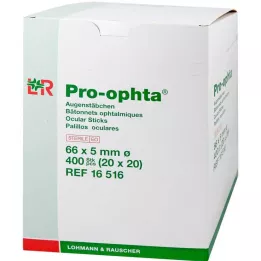 PRO-OPHTA Acu tamponi sterili, 400 gab