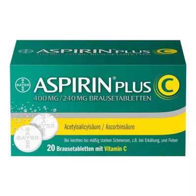 ASPIRIN plus C putojošās tabletes, 20 gab ASPIRIN plus C putojošās tabletes, 20 gab