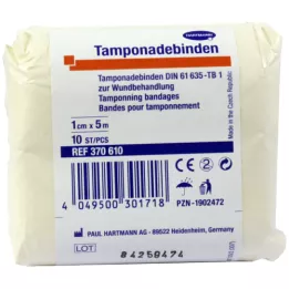 TAMPONADEBINDE 1 cmx5 m nesterils Hartmann, 10 gab