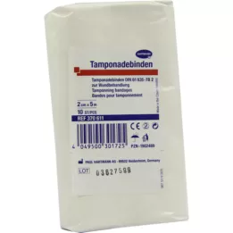 TAMPONADEBINDE 2 cmx5 m nesterils Hartmann, 10 gab