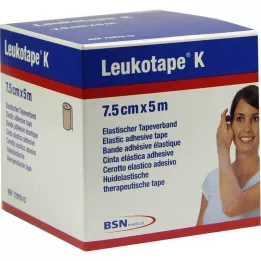 LEUKOTAPE K 7,5 cm ādas krāsā, 1 gab