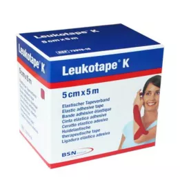 LEUKOTAPE K 5 cm sarkans, 1 gab