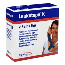 LEUKOTAPE K 2,5 cm zils, 1 gab