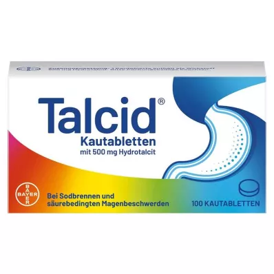 TALCID Košļājamās tabletes, 100 gab TALCID Košļājamās tabletes, 100 gab
