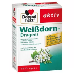 DOPPELHERZ Hawthorn Dragees, 90 gab