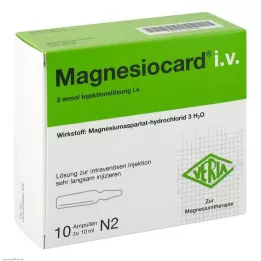 MAGNESIOCARD i.v. Injekcijas šķīdums, 10X10 ml