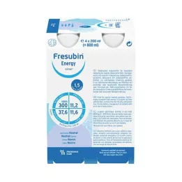 FRESUBIN ENERGY DRINK Neitrāla dzeramā pudele, 4X200 ml