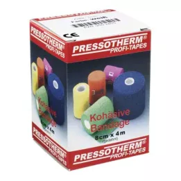 PRESSOTHERM Sakarīgs pārsējs 8 cmx4 m balts, 1 gab
