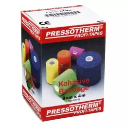 PRESSOTHERM Sakarīgs pārsējs 8 cmx4 m zils, 1 gab