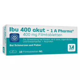 IBU 400 akut-1A Pharma apvalkotās tabletes, 10 gab