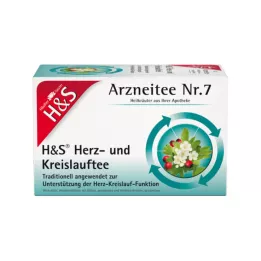 H&amp;S Sirds cirkulācijas tējas filtra maisiņi, 20X2,0 g
