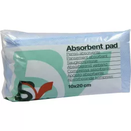 SAUGKOMPRESSEN nesterils 10x20 cm, 25 gab
