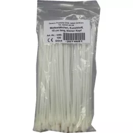 WATTESTÄBCHEN Plastmasas mazā galva 15 cm, 100 gab