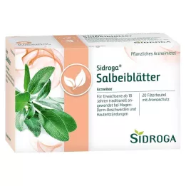 SIDROGA Salvijas lapu tējas filtru maisiņi, 20X1,5 g
