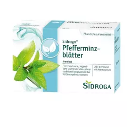 SIDROGA Piparmētru lapu tējas filtru maisiņi, 20X1,5 g