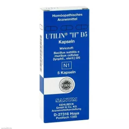UTILIN H D 5 kapsulas, 5 stundas