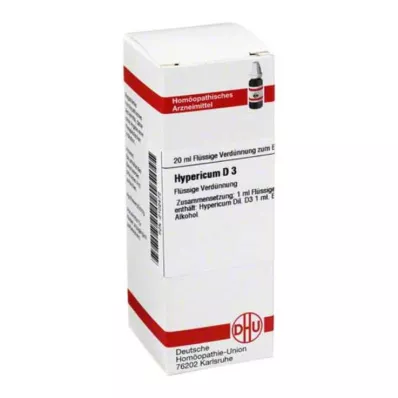 HYPERICUM D 3 Atšķaidījums, 20 ml HYPERICUM D 3 Atšķaidījums, 20 ml