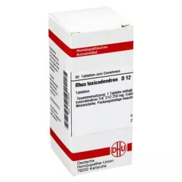 RHUS TOXICODENDRON D 12 tabletes, 80 gab