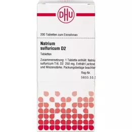NATRIUM SULFURICUM D 2 tabletes, 200 gab