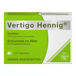 VERTIGO HENNIG Tabletes, 100 gab
