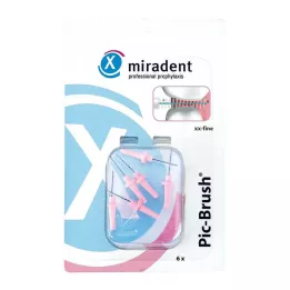 MIRADENT Interd.Pic-Brush maiņas birste xx-fine rozā, 6 gab