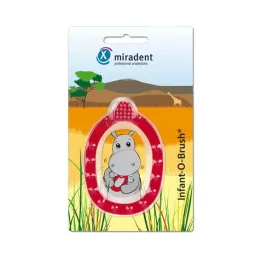 MIRADENT Bērnu mācību zobu birste Infant-O-Brush sarkana, 1 gab