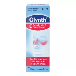 OLYNTH 0,1% pieaugušajiem deguna pilieni, 20 ml