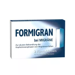 FORMIGRAN Apvalkotās tabletes, 2 gab