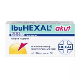 IBUHEXAL akūtas 200 apvalkotās tabletes, 10 gab
