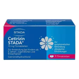 CETIRIZIN STADA 10 mg apvalkotās tabletes, 7 gab
