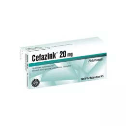 CEFAZINK 20 mg apvalkotās tabletes, 100 gab