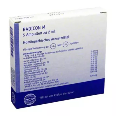 RADICON M šķīdums injekcijām, 5X2 ml