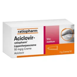 ACICLOVIR-ratiopharm lūpu herpes krēms, 2 g