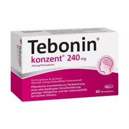 TEBONIN konzent 240 mg apvalkotās tabletes, 80 gab
