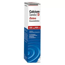 CALCIUM SANDOZ D Osteo putojošās tabletes, 20 gab