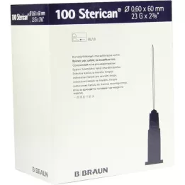 STERICAN Kanulas 23 Gx2 2/5 0,6x60 mm, 100 gab
