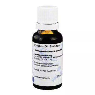 PROPOLIS D 4 atšķaidījums, 20 ml PROPOLIS D 4 atšķaidījums, 20 ml