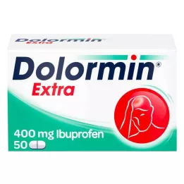 DOLORMIN papildus apvalkotās tabletes, 50 gab
