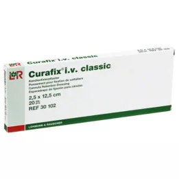 CURAFIX i.v. klasiskais apmetums 2,5x12,5 cm, 20 gab