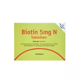 BIOTIN 5 mg N tabletes, 150 gab