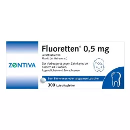 FLUORETTEN 0,5 mg tabletes, 300 gab