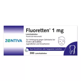 FLUORETTEN 1,0 mg tabletes, 300 gab