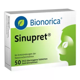 SINUPRET apvalkotās tabletes, 50 gab
