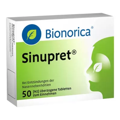 SINUPRET apvalkotās tabletes, 50 gab