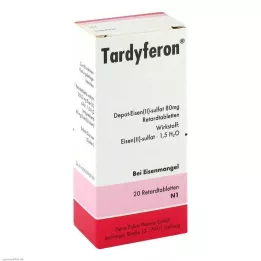 TARDYFERON Ilgstošas darbības tabletes, 20 gab