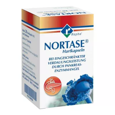 NORTASE kapsulas, 20 gab