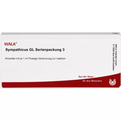 SYMPATHICUS GL Sērijas iepakojums 3 ampulas, 10X1 ml