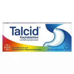 TALCID Košļājamās tabletes, 20 gab