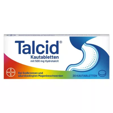 TALCID Košļājamās tabletes, 20 gab TALCID Košļājamās tabletes, 20 gab
